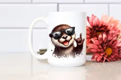 Colorful Otter Rock Sign Clipart Product Image 2