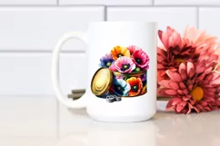 Colorful Can Poppy Splash | Sublimation | Clipart Product Image 2