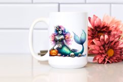 Halloween Mermaid in Pastel Colors | Sublimation | Clipart Product Image 2