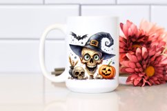 Funny Skull Halloween Clipart Product Image 2