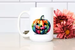 Colorful Abstract Halloween Pumpkin PNG Product Image 2