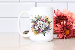 Vibrant Abstract Bouquet with Gold Foil Product Image 2