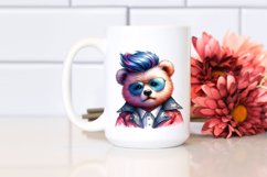 Cute Baby Bear Modeling with Contempt Expression PNG Product Image 2