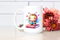 Cute Baby Bee with a Book | Sublimation | Clipart Product Image 2