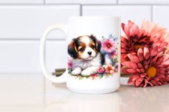 Colorful Watercolor Baby Dog | Sublimation Clipart Product Image 2