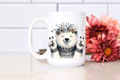 Victorious Polar Bear Clipart Product Image 2