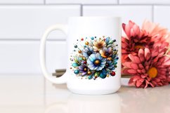 Colorful Stained Anemone | Sublimation | Clipart Product Image 2