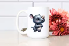 Baby Rhino Big Eyes | Clipart Product Image 2