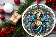 Round Christmass Ornament PNG Product Image 2