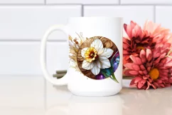 Detailed Stained Daffodil | Sublimation | Clipart Product Image 2
