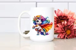 Colorful Unicorn Hero PNG Product Image 2