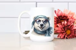 Polar Bear Silk Scarf Sunglasses | Clipart Product Image 2
