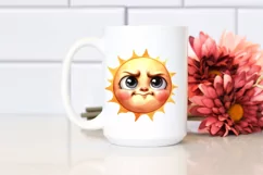 Expressive Baby Sun, Transparent PNG Product Image 2