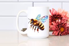 Watercolor Vibrant Baby Bee | Sublimation Clipart Product Image 2
