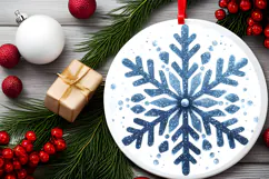 Round Christmass Ornament PNG Product Image 2