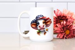 Funny Daisy Highland Cow Clipart Product Image 2