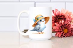 Dove Standing in Sun Hat | Happy | Clipart Product Image 2