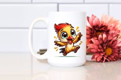 Colorful Baby Woodpecker Dancing Clipart Product Image 2