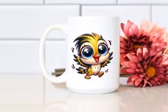 Colorful Baby Woodpecker Dancing Clipart Product Image 2