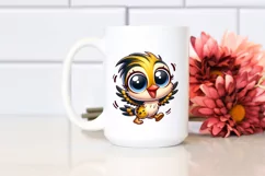 Colorful Baby Woodpecker Dancing Clipart Product Image 2