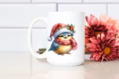 Cute Baby Bird for Christmas PNG Product Image 2