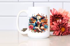 Colorful Cow Renaissance Fair PNG Product Image 2