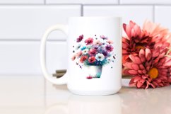 Vibrant Watercolor Cosmos Pot Product Image 2