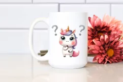 Expressive Unicorn with Big Eyes PNG Product Image 2