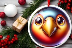 Shiny Christmas Face Round Parrot Product Image 2