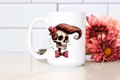 Woody Skull Bow Retro, PNG Product Image 2