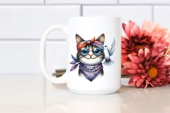 Funny Cat Dove Bandana es | Clipart Product Image 2