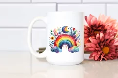Colorful Wimsicall Vibrant Ranbow | Sublimation Clipart Product Image 2