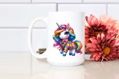 Cute Unicorn in Style PNG Product Image 2
