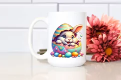 Watercolor Colorful Easter Clipart |T-shirt, Mug, Tumbler Product Image 2