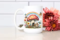 Fairy House Rainbow Scene | Clipart Product Image 2