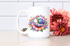 Colorful Cute Baby Snail | Sublimation Clipart Product Image 2