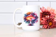 Colorful Magical Celestial Mushroom | Clipart Product Image 2
