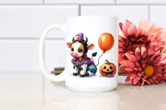 Vibrant Baby Cow Dressed for Halloween | Sublimation | Product Image 2