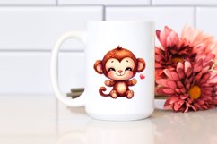 Vibrant Colorful Brownish Sewed Plush Monkey | Sublimation | Product Image 2