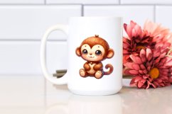 Vibrant Colorful Brownish Sewed Plush Monkey | Sublimation | Product Image 2