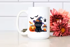 Colorful Baby Black Cat for Halloween | Sublimation | Product Image 2