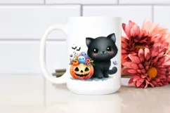 Colorful Baby Black Cat for Halloween | Sublimation | Product Image 2