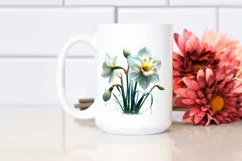 Glossy Narcissus -Like Metallic | Sublimation Clipart Product Image 2