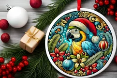 Round Christmas Ornament Sublimation|Clipart Product Image 1