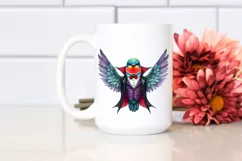 Colorful Hummingbird Vampire Watercolor | Sublimation Product Image 2