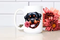 Rottweiler Big Eyes Flower | Wrestling Product Image 2
