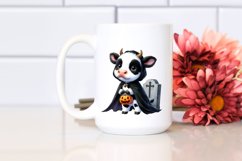 Cute Baby Cow Dressed for Halloween | Sublimation | Clipart Product Image 2