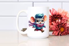 Excited Baby Mouse Running, Transparent PNG Product Image 2