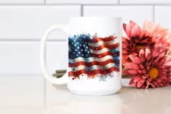 Watercolor USA Flag | Clipart Product Image 2