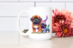 Mastiff, Cute Vibrant Mastiff | Watercolor Clipart Product Image 2